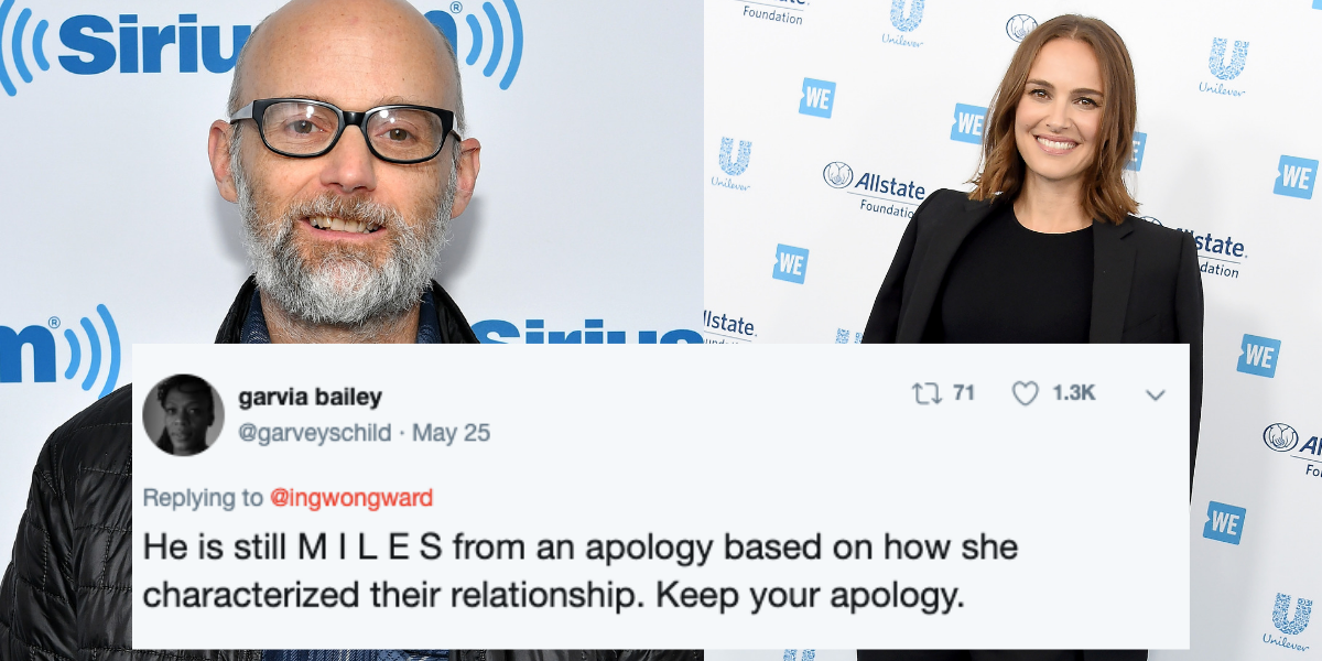 Moby S Apology Letter To Natalie Portman For Claiming They Dated Isn T Sitting Well With Fans