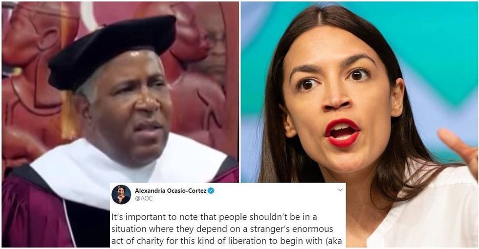 A billionaire is wiping out the debt of an entire 2019 college class. AOC says they shouldn’t need an ‘act of charity.’