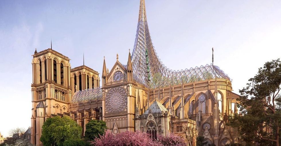 The designs for Notre Dame's new roof are eco-friendly and cool AF.