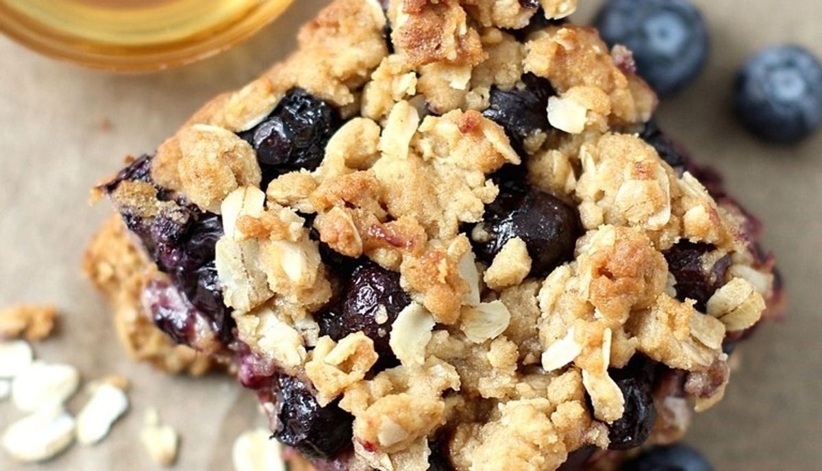 Easy Blueberry Oatmeal Bars Blueberry Oatmeal Breakfast Bars My