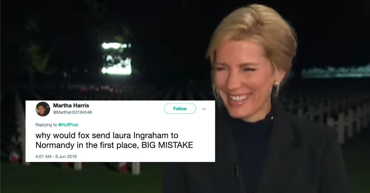 Laura Ingraham's Segment Slamming Democrats For Using 'Political Props' While At The D-Day Cemetery Was So Tone-Deaf And Ironic It Hurts