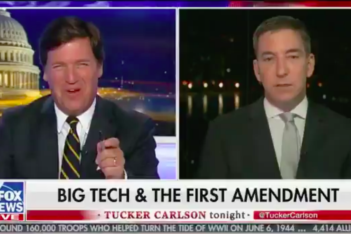 Glenn Greenwald, Tucker Carlson Agree: Gay Guy Should Stop Gaybashing Bully's Knuckles With His Face