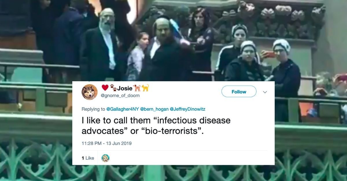 Video Shows Anti-Vaxxers Shouting Obscenities And Threats After New York Passes Bill To End Religious Exemptions