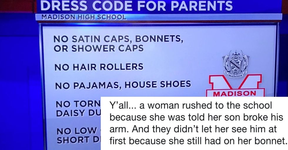 A high school principal created a dress code for parents. It's being called racist and sexist.