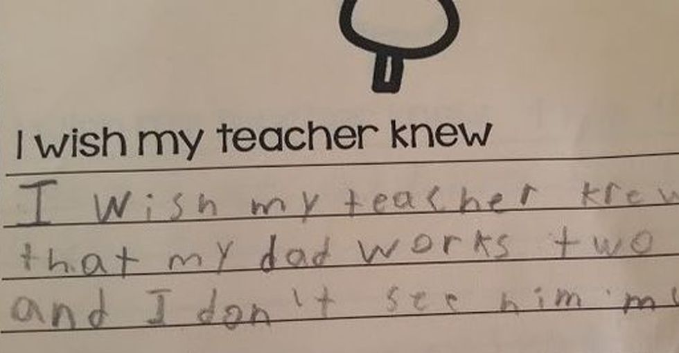 9 handwritten notes from students to their teachers that are just heartbreaking