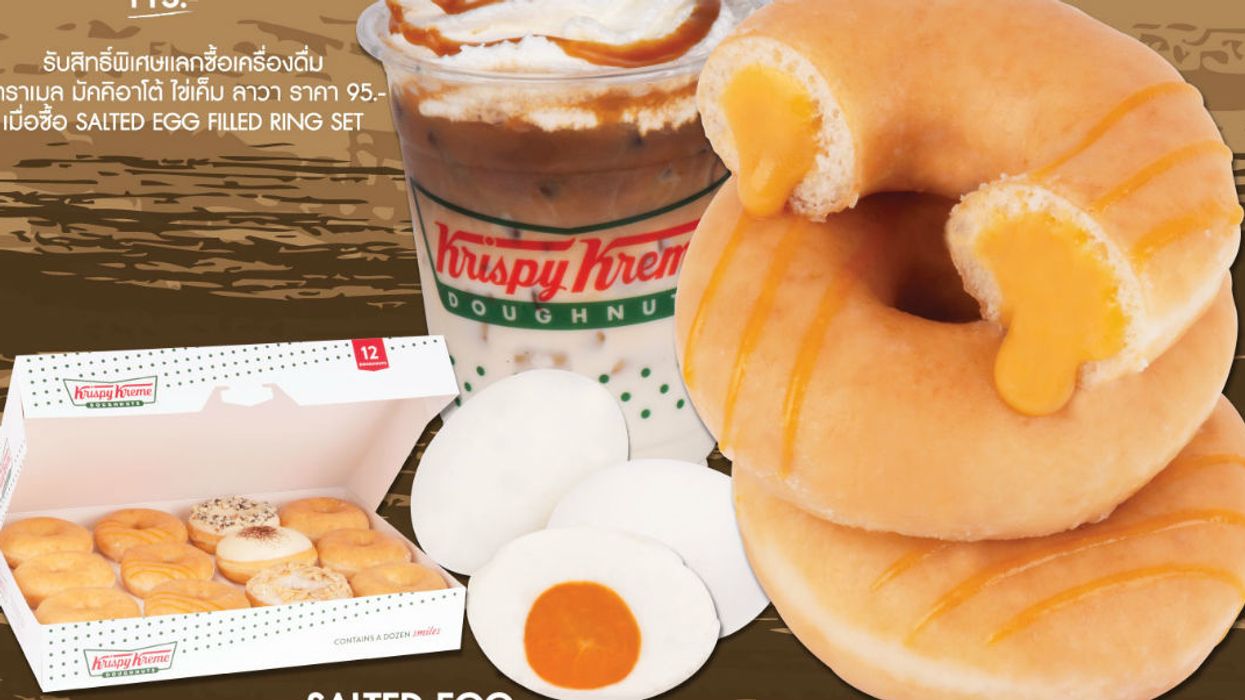 Krispy Kreme is selling salted egg-filled donuts in Thailand and we're befuddled