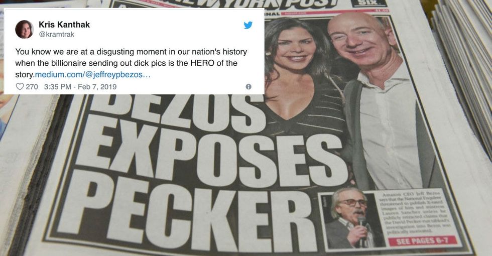Jeff Bezos exposing the Enquirer's attempt to blackmail him was good and right. But everything else about the story is so, so wrong.