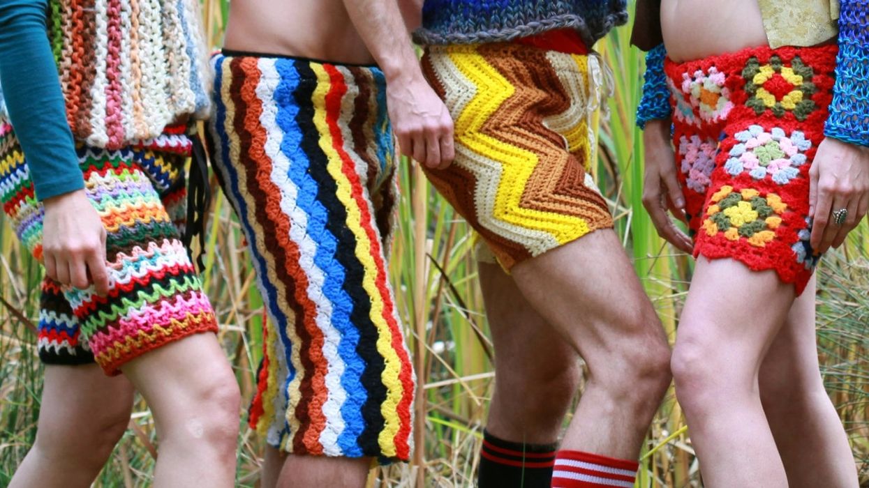 Crochet shorts for men are a thing that exists