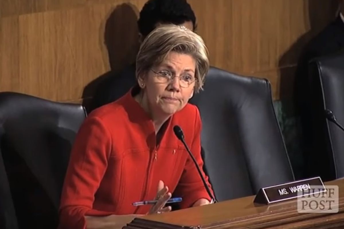 Here's Elizabeth Warren Yelling At Big Banks, In Case You Were Confused About That!