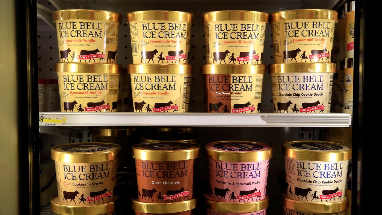 Blue Bell looking for woman seen on video licking ice cream, returning it to shelf
