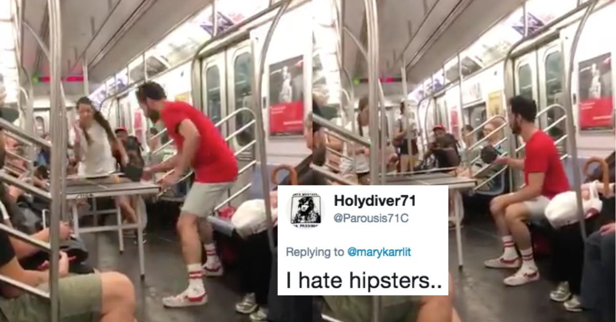 Some People Broke Out In A Game Of Ping Pong On The NYC Subway—But Not Everyone Was Entertained