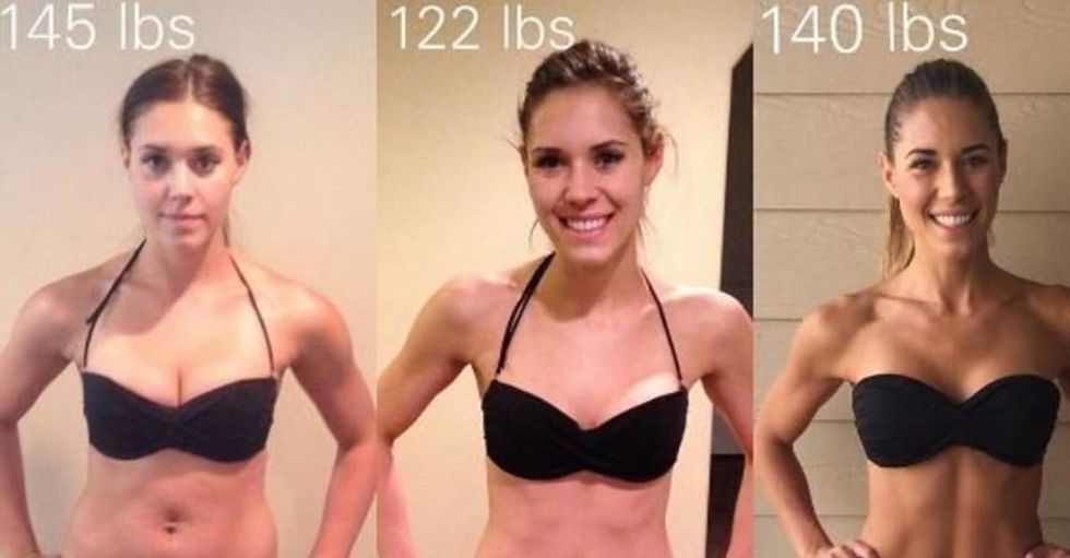 Kelsey Wells’ Side-By-Side Photos Prove That Weight Doesn’t Equal Health