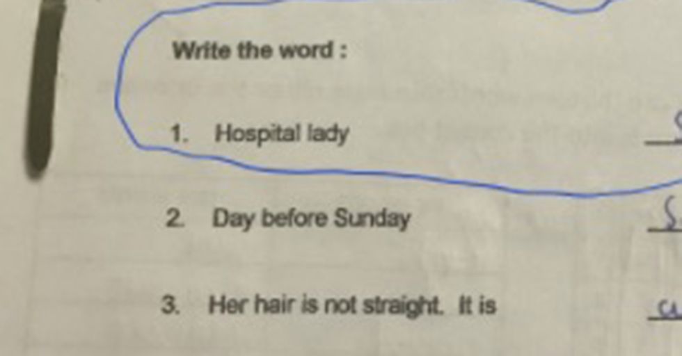 A student's brilliant homework response outsmarted a teacher's ridiculously sexist question.