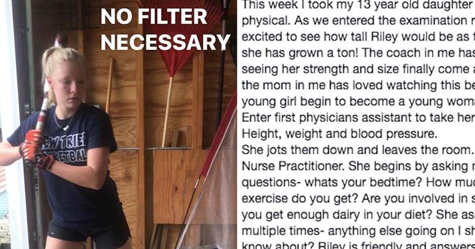 Mom calls out nurse who body-shamed her 13-year-old daughter during annual check-up.
