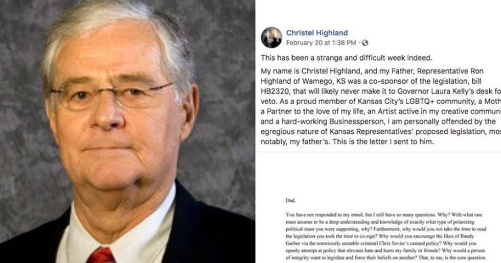 After backing an anti-gay bill, this representative was shamed by his daughter into admitting it was a ‘mistake.’