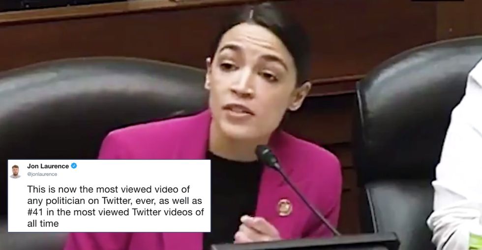 Alexandria Ocasio-Cortez’s viral video on government corruption just made history.