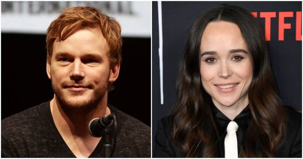 Ellen Page called out Chris Pratt for his homophobic church, and his response proves her point.