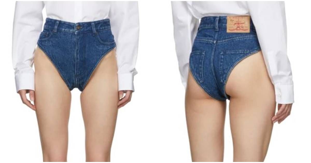 jean shorts underwear