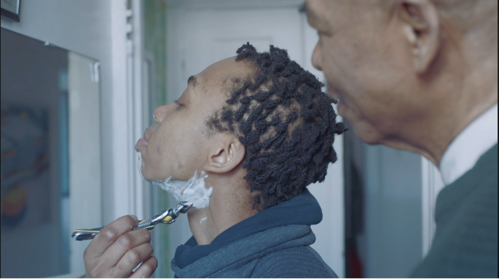 Gillette’s inspiring new ad shows a Dad walking his trans son through his first shave.