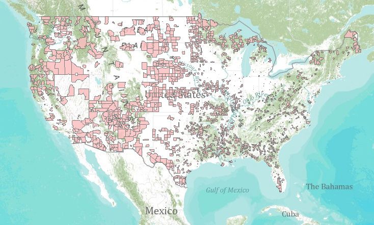 Map Do You Live In A Food Desert USDA S Food Desert Locator Map GOOD Img 