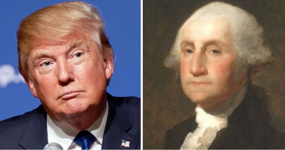 A confused Trump wanted to know why George Washington didn’t name Mount Vernon after himself.