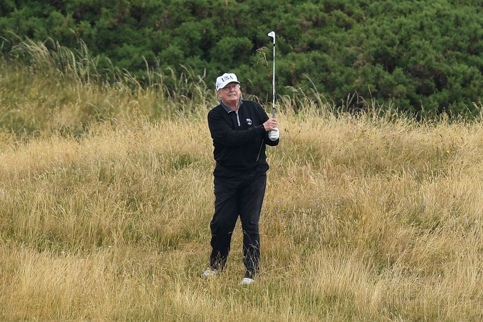 Last year, Trump stole a golf ball from a man’s son to ‘win’ a championship on his own course.