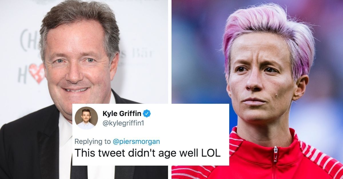 Piers Morgan Forced To Eat His Own Words After Telling Megan Rapinoe To 'Try Winning' Before Attempting 'Political Activism'