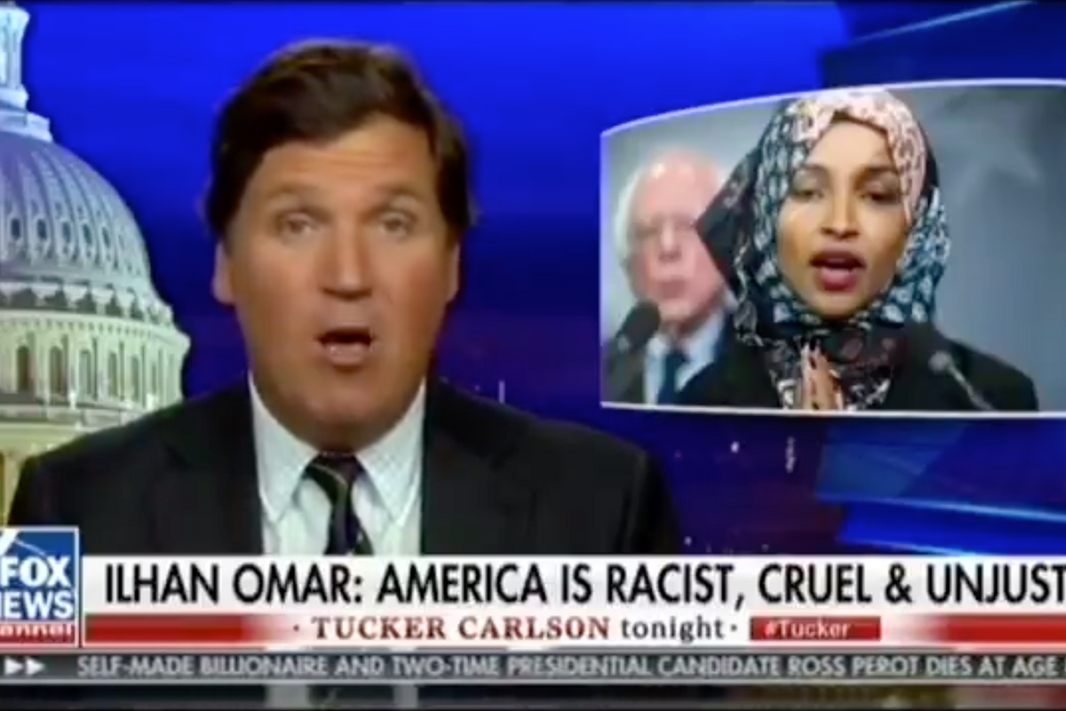 Tucker Carlson Manages To Out-Racist Tucker Carlson In Rant Against Ilhan Omar