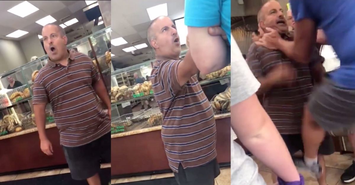 Man Hurling Misogynistic Comments At Female Workers Makes The Mistake Of Picking A Fight With A Much Bigger Guy