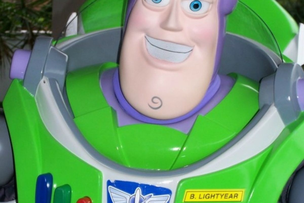 She thought her trainer was flirting with her. But he just thought she looked like Buzz Lightyear.