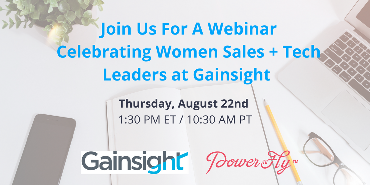 Join Us For A Webinar Celebrating Women Sales + Tech Leaders at Gainsight