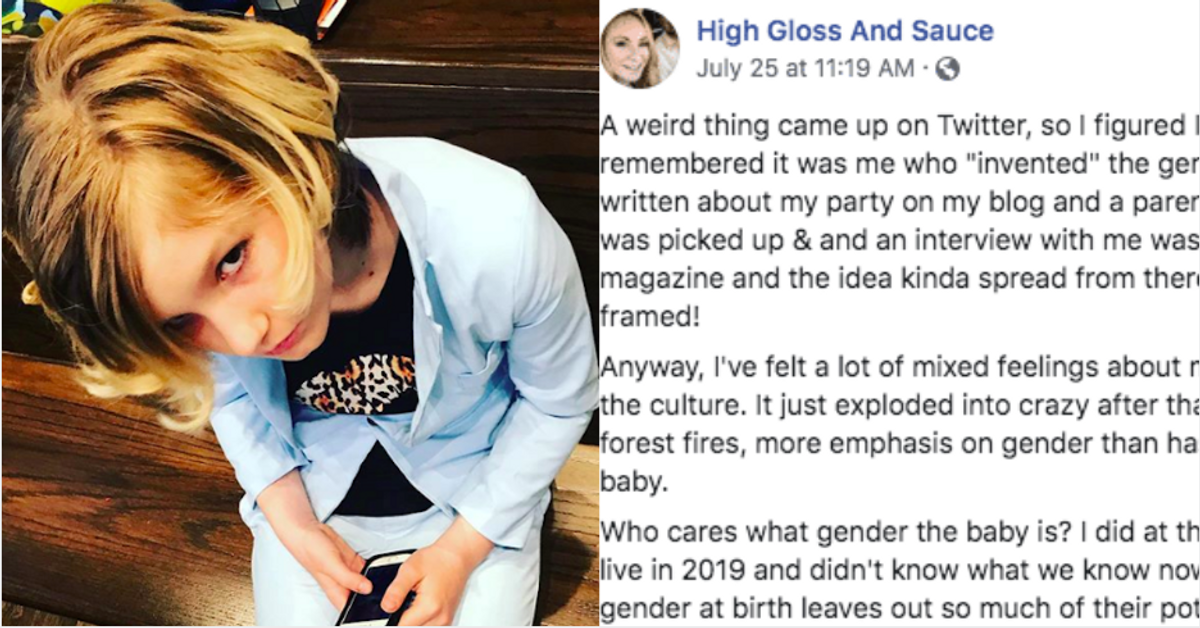 Mom Who 'Invented' The Gender Reveal Party Pens Powerful Post In Support Of Her Non-Binary Daughter