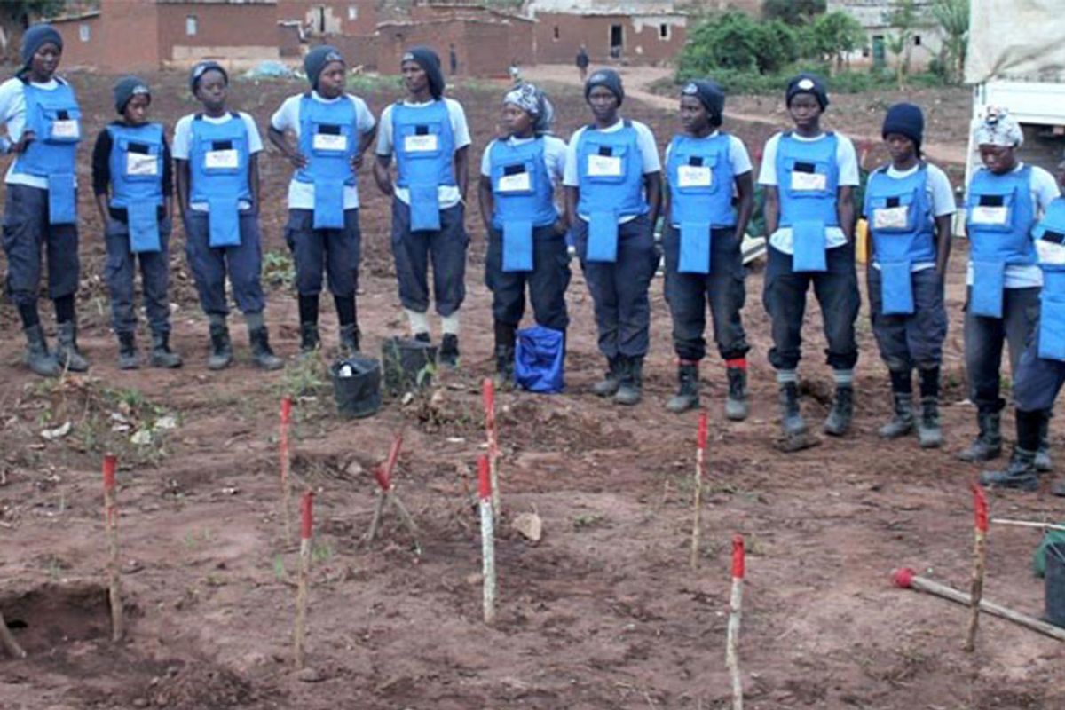 A group of women in Angola are bravely working to clear their country of landmines