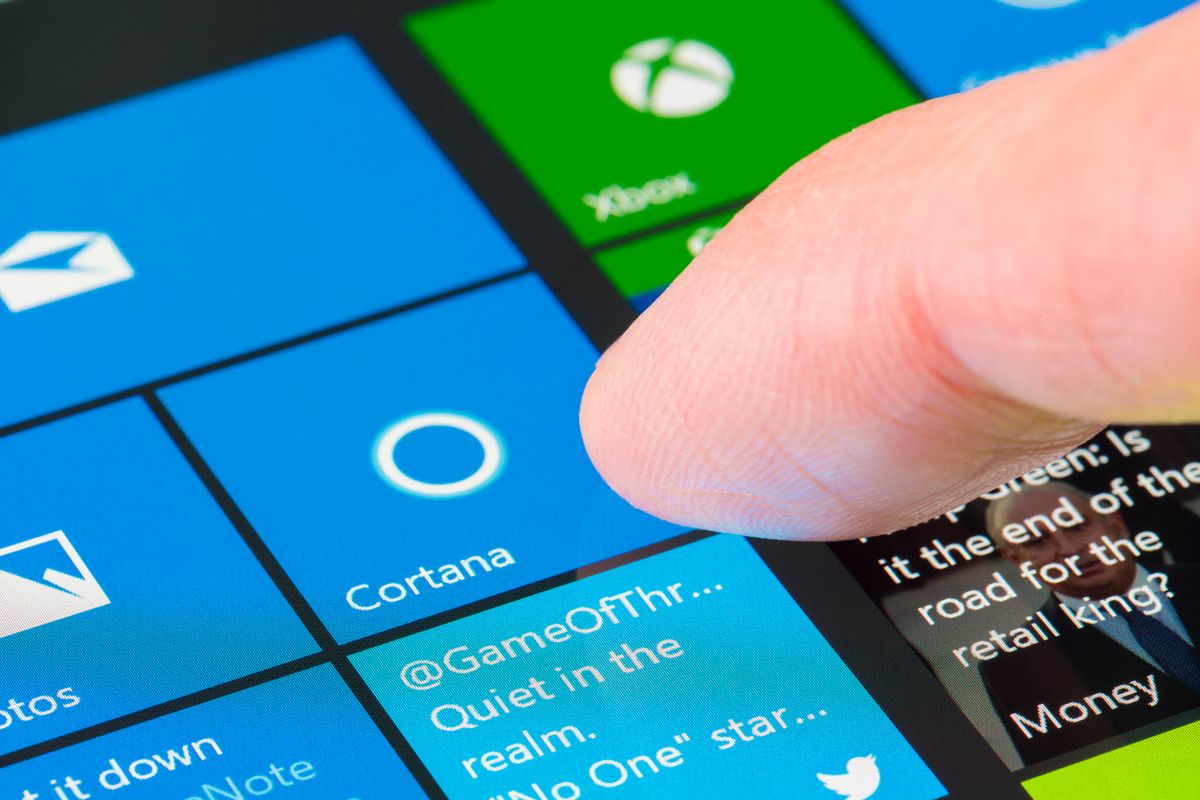 Photo of Microsoft Cortana app on a Windows phone