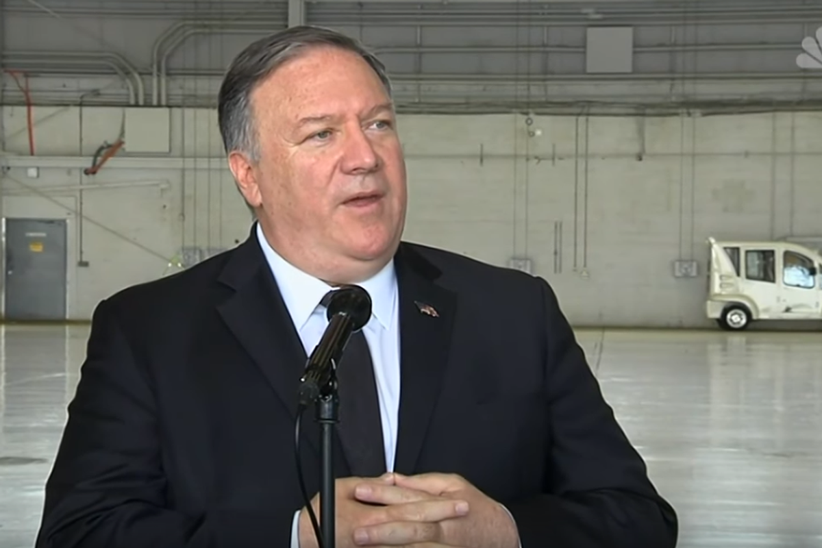 How Mike Pompeo Stopped Worrying And Learned To Love Sticking His Nose Missile Up Trump's Butt
