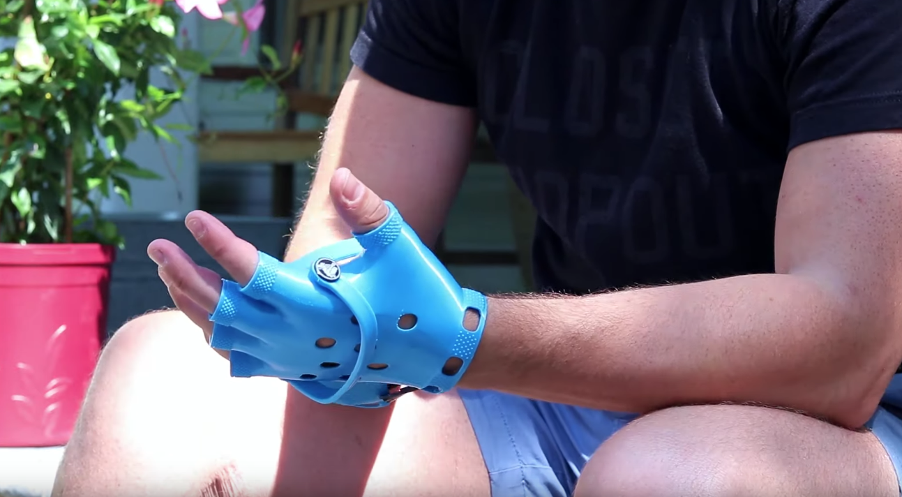 unnecessary inventions croc gloves