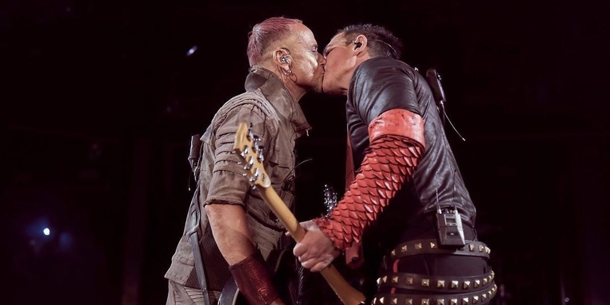 Metal Band Rammstein Kisses Onstage to Protest Russian Anti-LGBTQ Laws