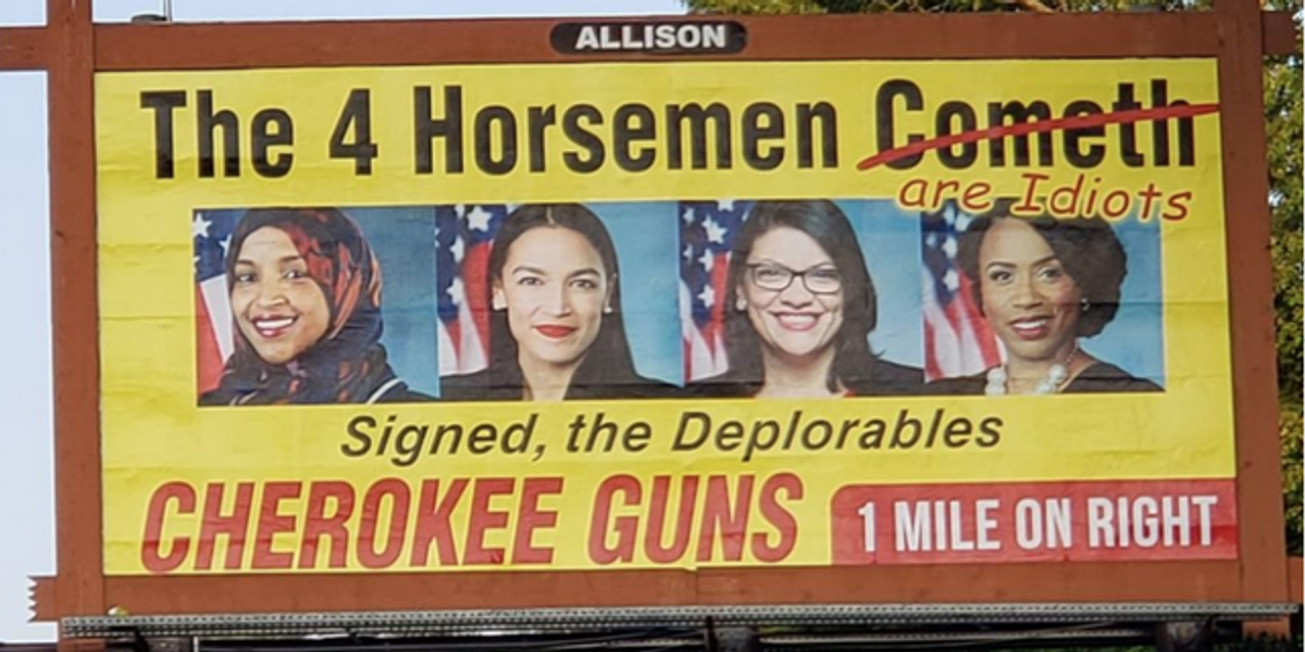 North Carolina Gun Store Posts Billboard Threatening 'The Squad'