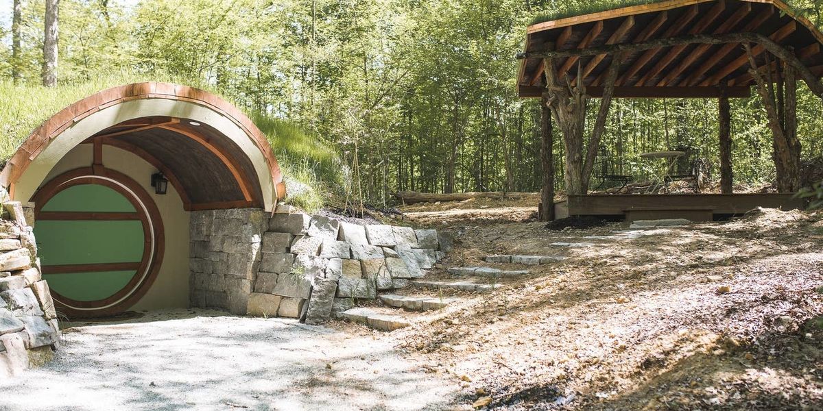 You can stay in this hobbit hole tiny house tucked away in the