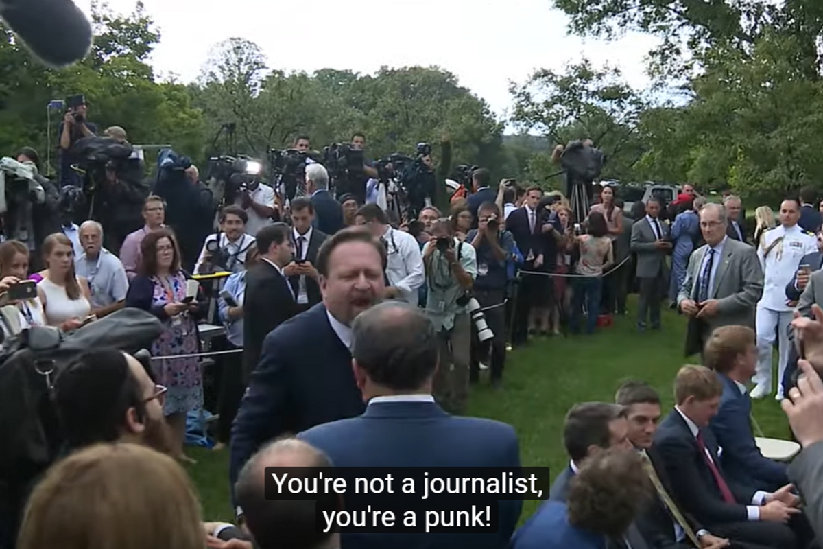 Don't Get Assaulted By Nazis Or You Might Lose Your White House Press Pass