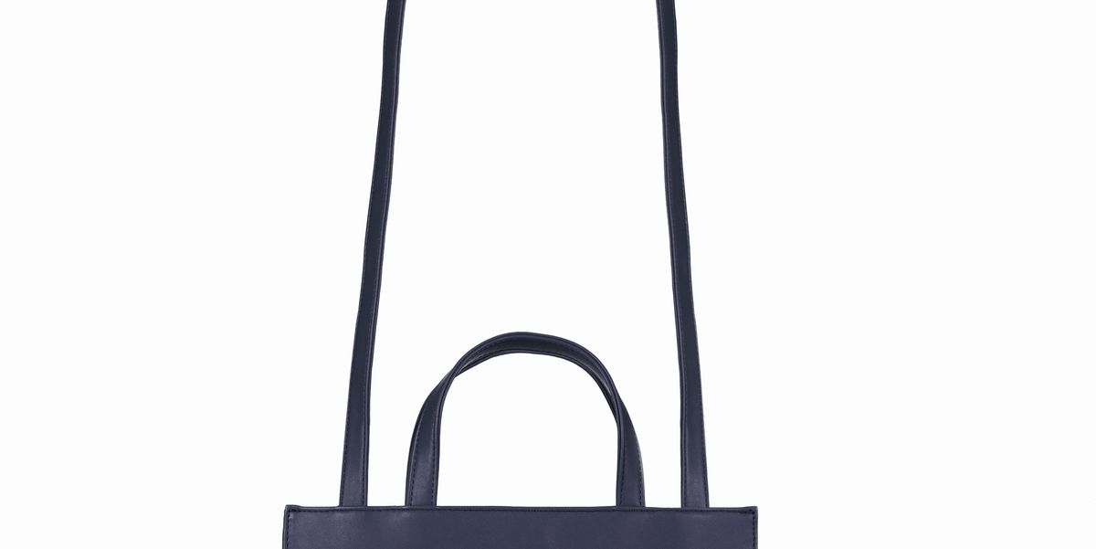 Medium Navy Shopping Bag