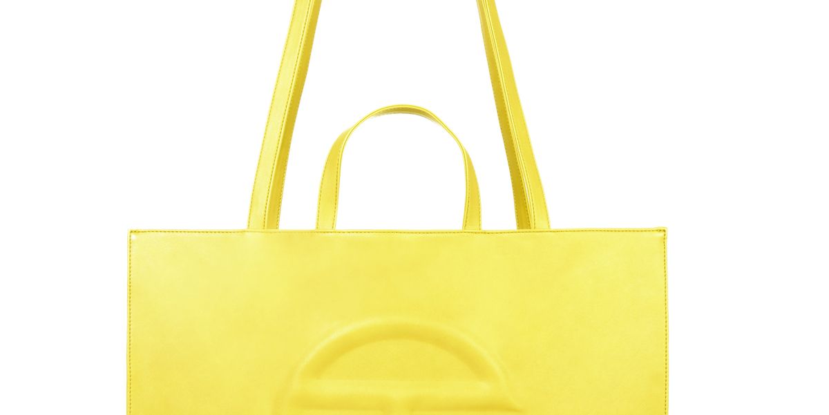 Large Yellow Shopping Bag 