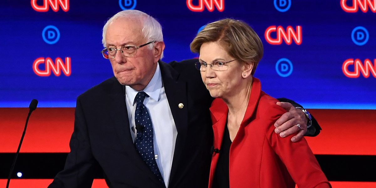 Bernie Sanders and Elizabeth Warren Tie Biden in New Poll