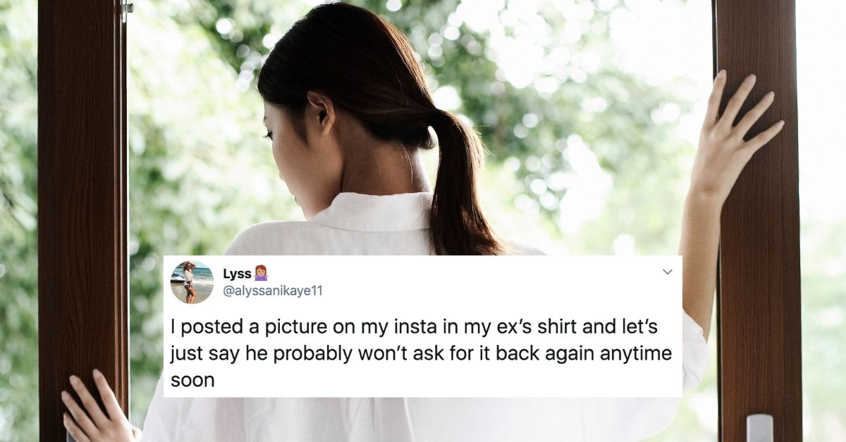 Woman Trolls Her Ex After He DMs Her On Instagram Demanding She Give Him His Shirt Back