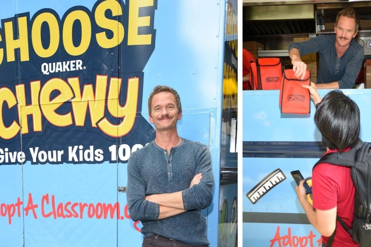 The 'legen—wait for it—dary' Neil Patrick Harris is pushing snack bars to help teachers