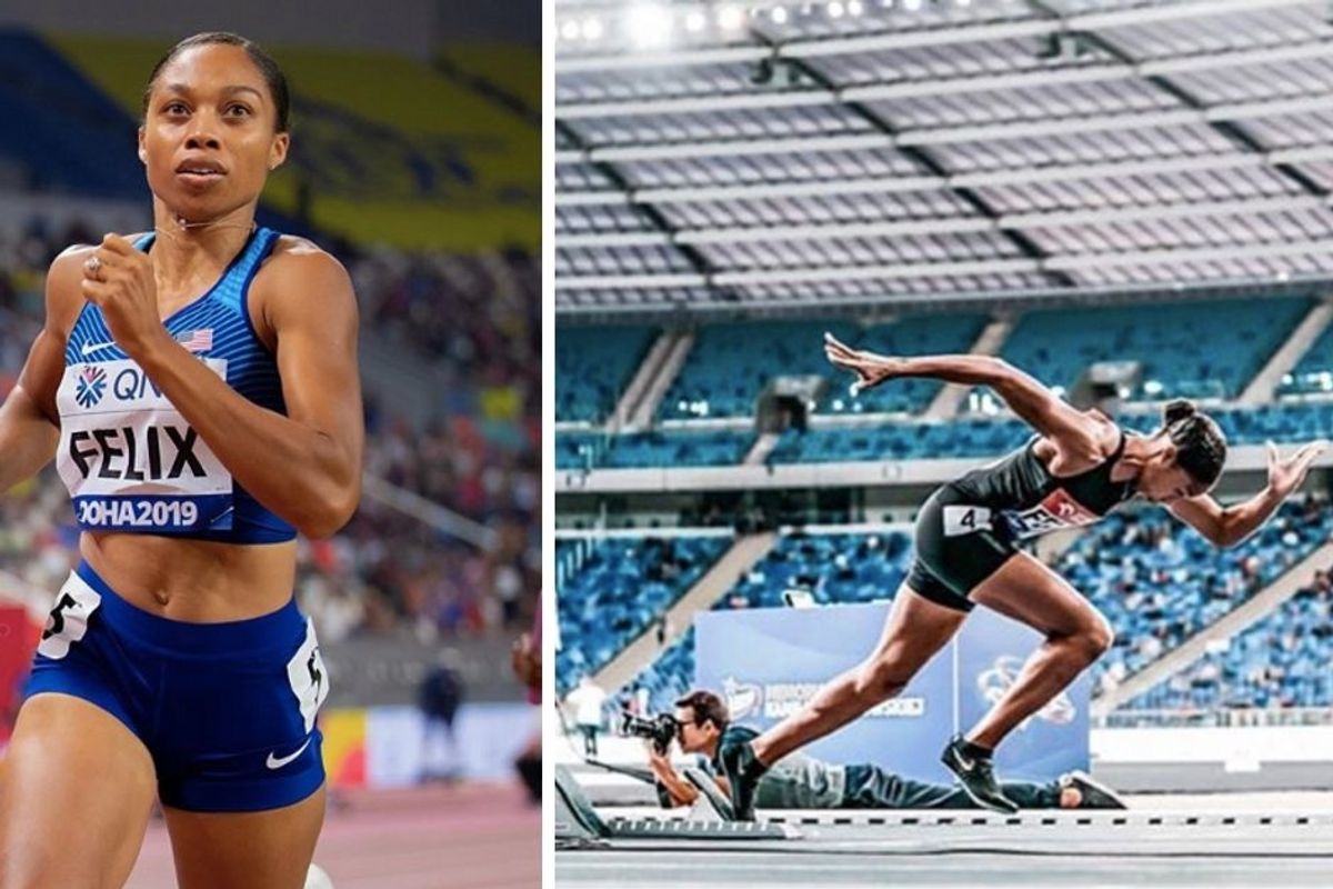 Allyson Felix just broke Usain Bolt's record—a mere 10 months after giving birth