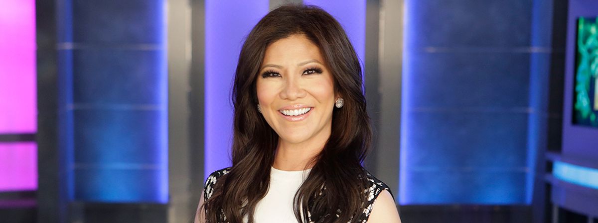 Julie Chen on Big Brother set
