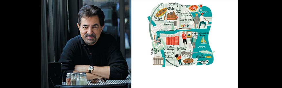 Joe Mantegna at a Chicago eatery