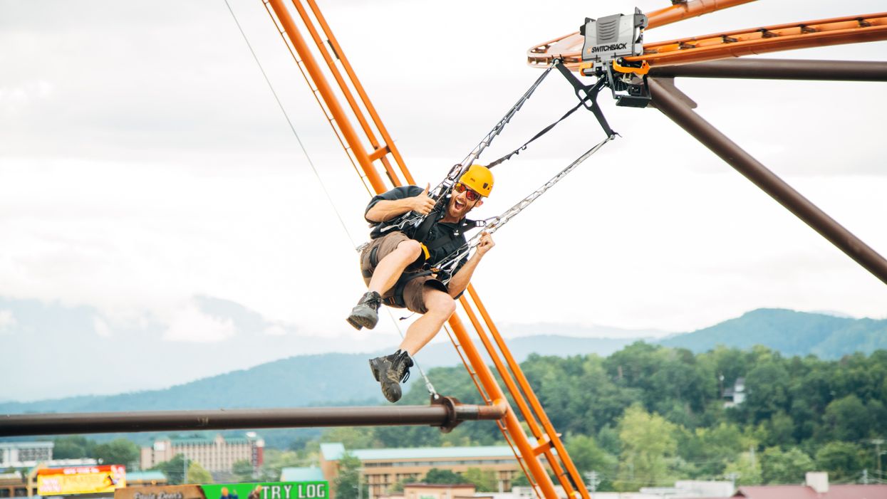 'World's first cable-to-rail zipline roller coaster' open in Pigeon Forge
