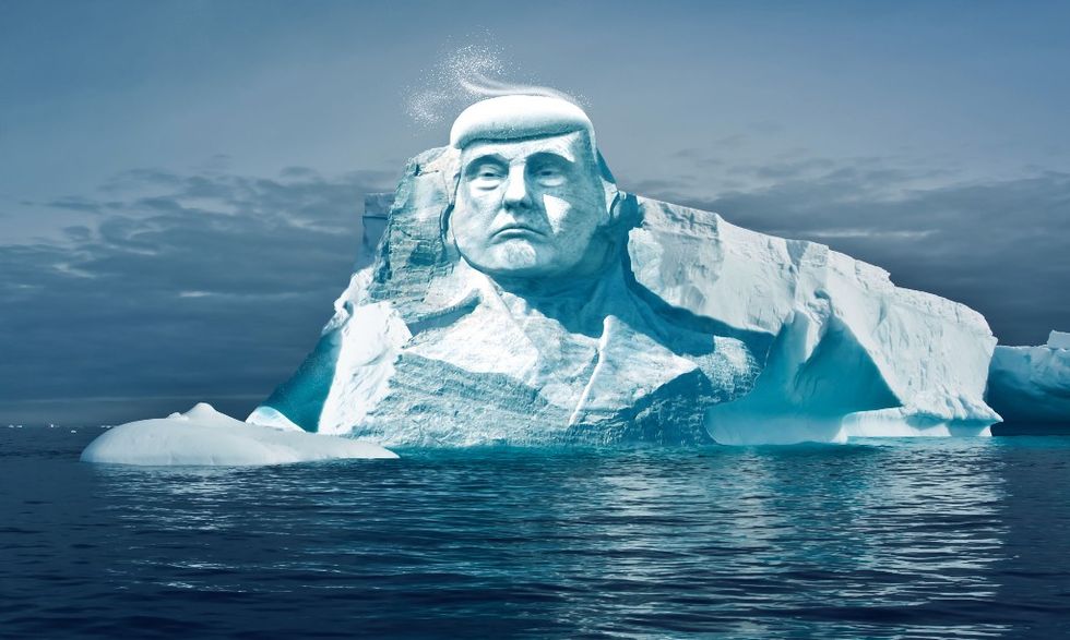 Environmental Group Wants to Carve Donald Trump's Face Into the Side of a Glacier for a Very Good Cause